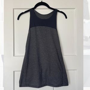 Black and Gray Lululemon Tank Top